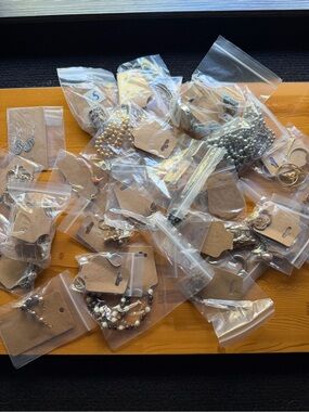 Assorted Silver and Gold Fashion Jewelry Phone Charms and Accessories